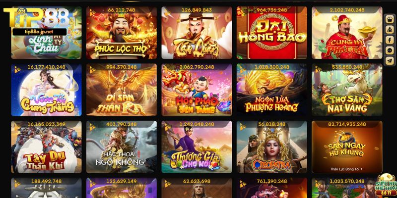Điểm danh các game Nổ hũ TIP88 đáng trải nghiệm