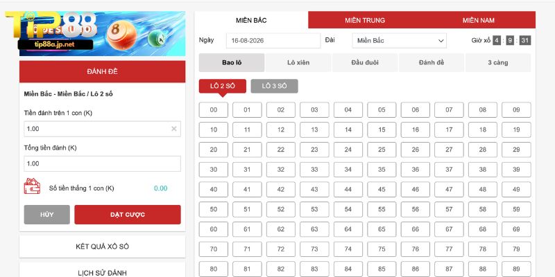 Kinh nghiệm chơi Lô đề TIP88 hiệu quả