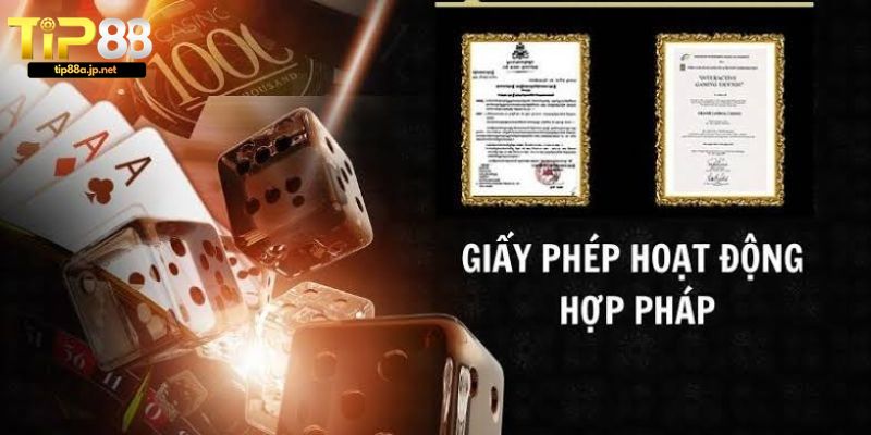 Giấy Phép Hoạt Động TIP88 - Minh Chứng Cho Sự Uy Tín Hợp Pháp Quyền lợi của người chơi khi tham gia nhà cái có đầy đủ giấy phép