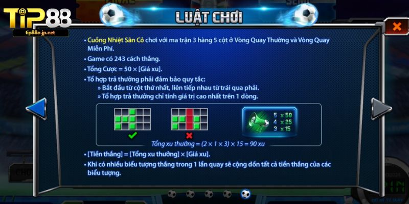 Game Nổ Hũ Cuồng Nhiệt Sân Cỏ - Săn Hũ Trong Không Khí EURO Thông tin luật chơi game nổ hũ Cuồng Nhiệt Sân Cỏ